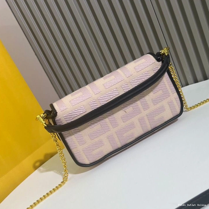 Cheap Baguette Canvas FF Cherry Motif Fendi Mini In Bag 0816